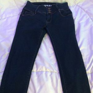 dark high waisted jeans